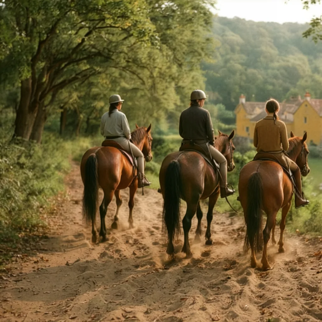 Balade à cheval en Dordogne, autour de Savignac-Lédrier
