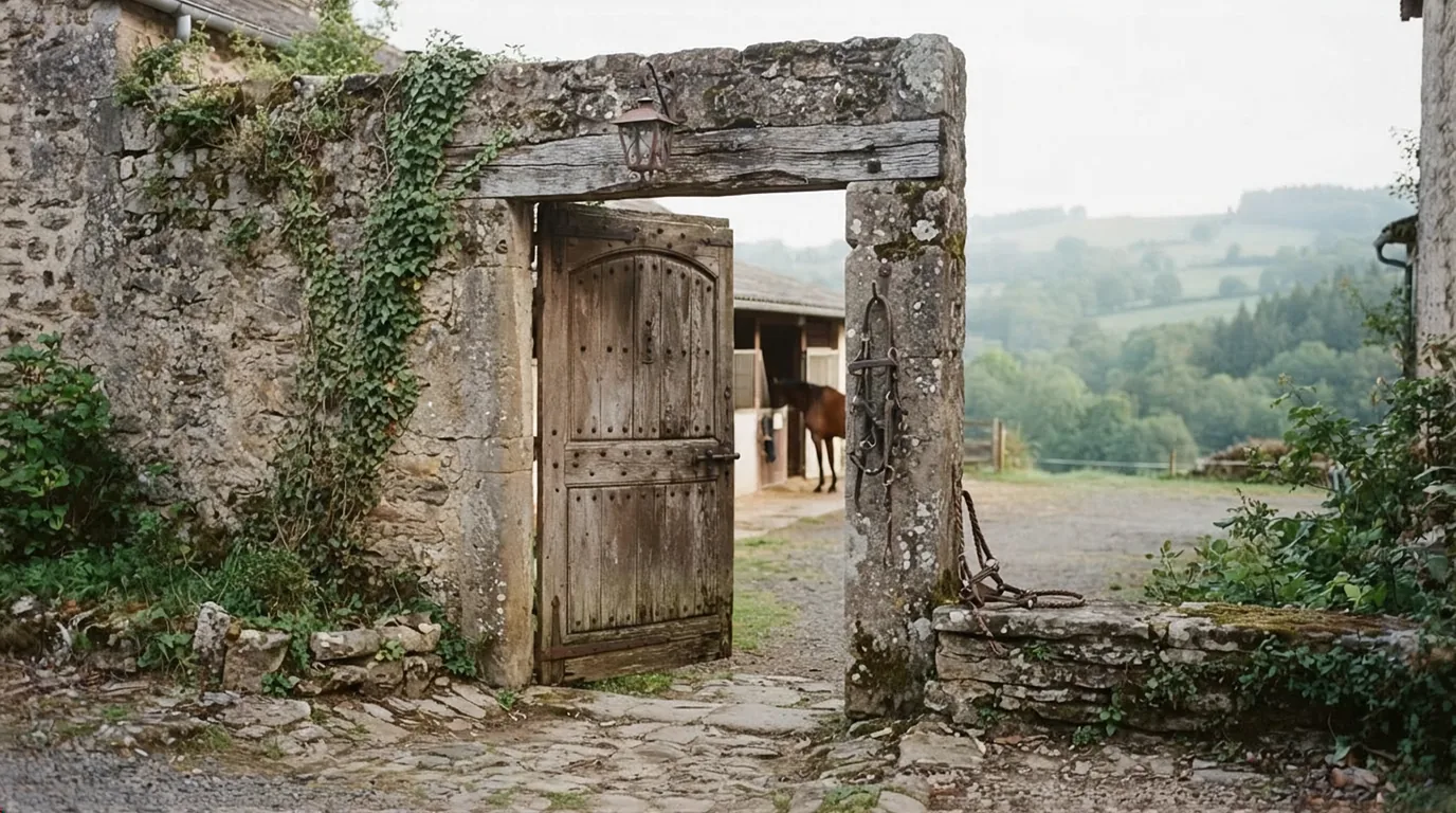 Entrée du MV Jump, centre équestre à Savignac-Lédrier